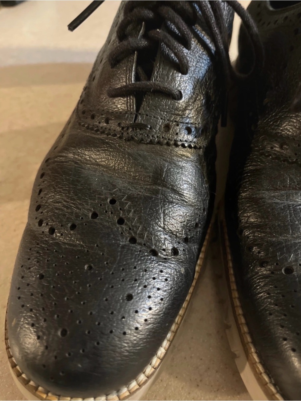 Cole Haan Men’s Zerogrand wingtip shoes - Picture 3 of 12